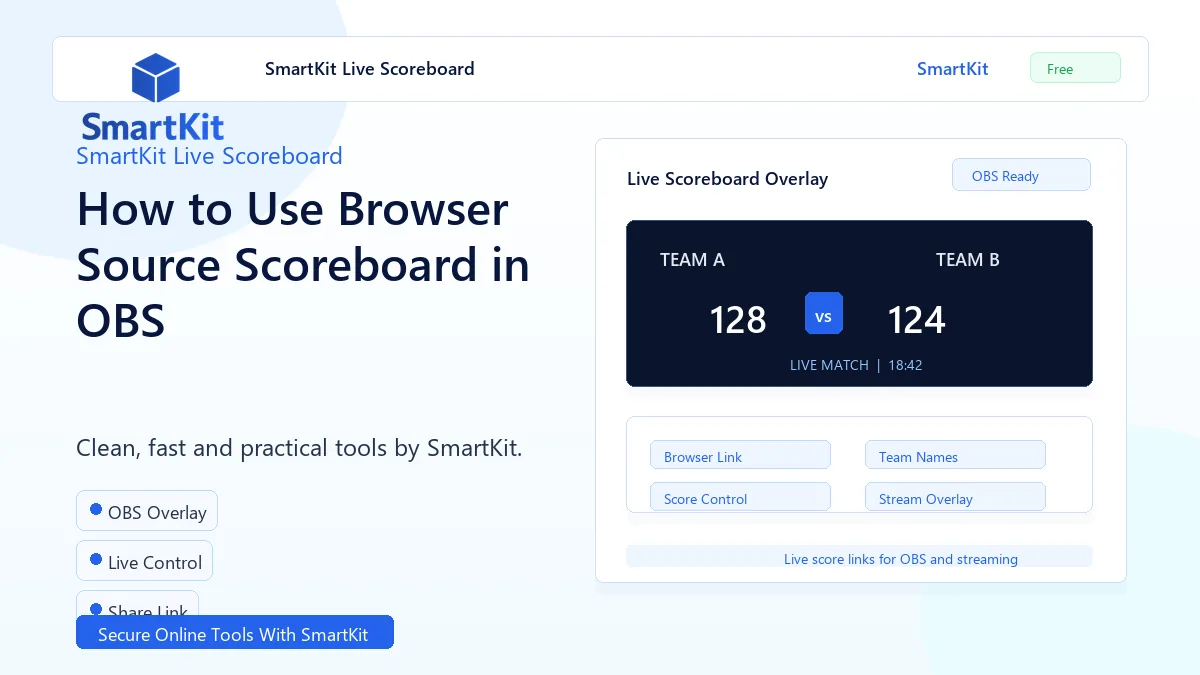 How to Use Browser Source Scoreboard in OBS