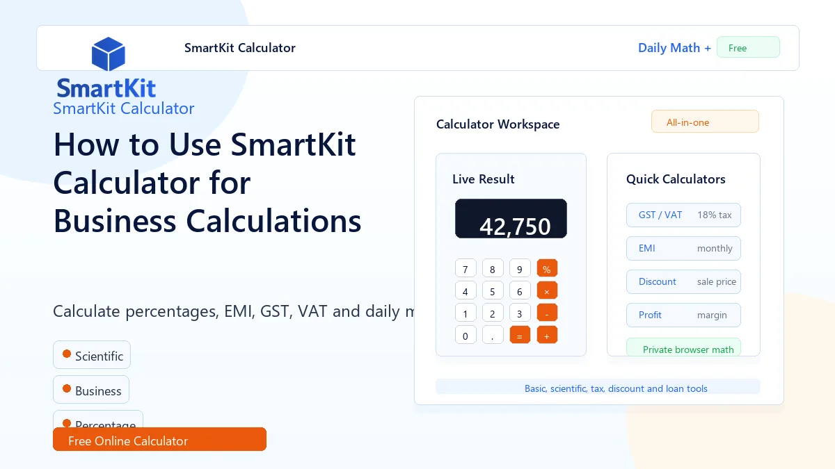 How to Use SmartKit Calculator for Business Calculations
