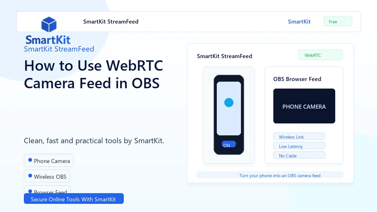 How to Use WebRTC Camera Feed in OBS