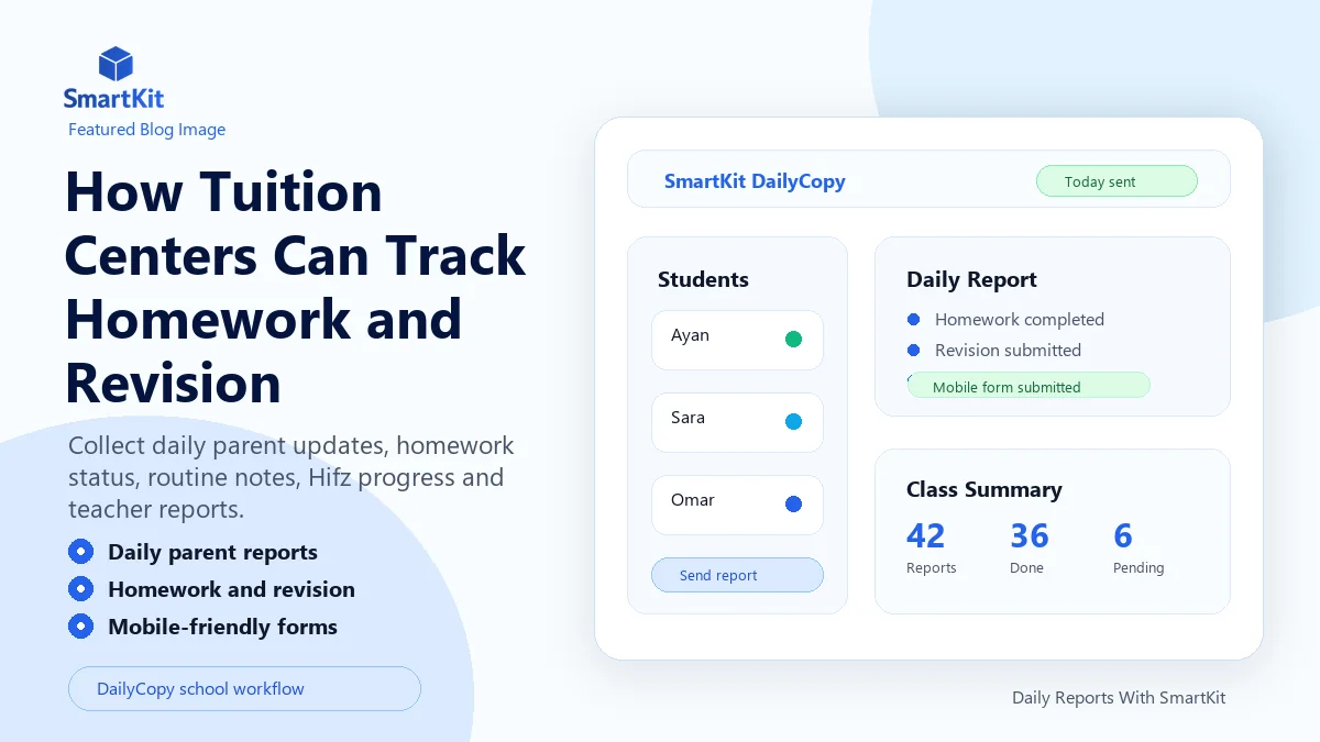 How Tuition Centers Can Track Homework and Revision