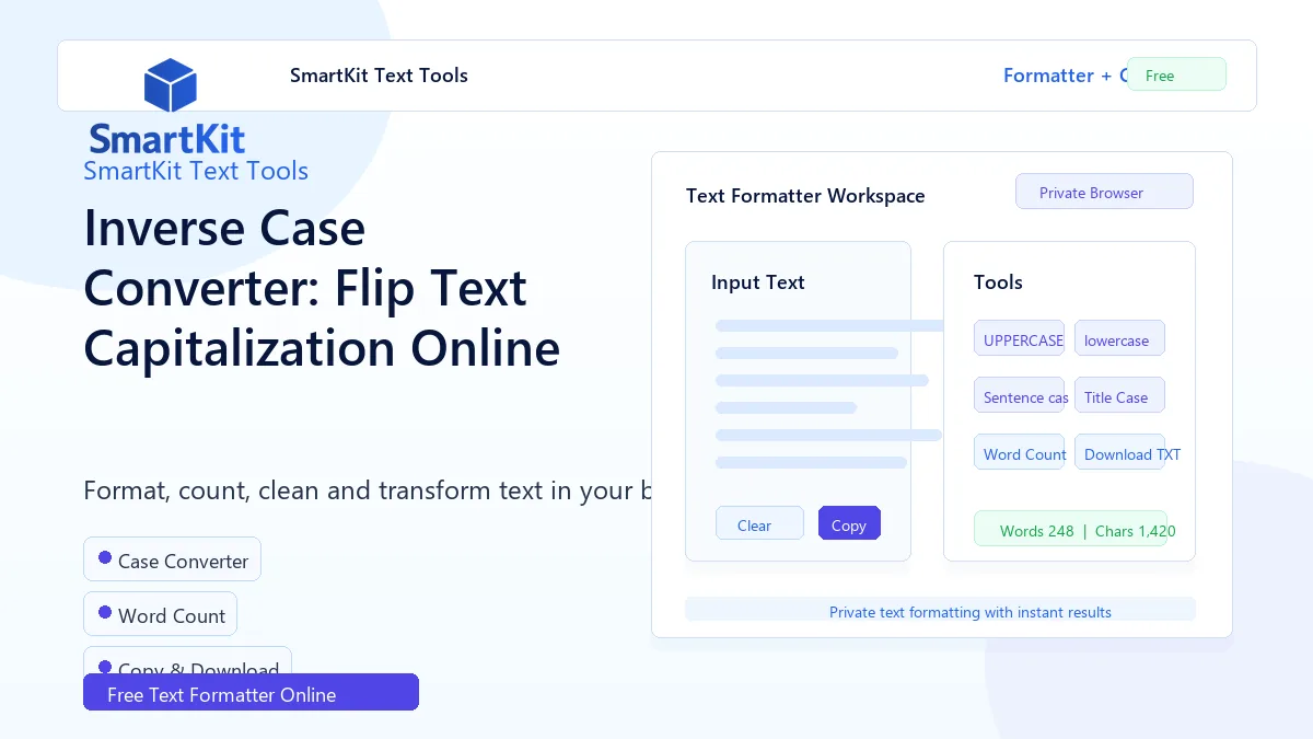 Inverse Case Converter: Flip Text Capitalization Online