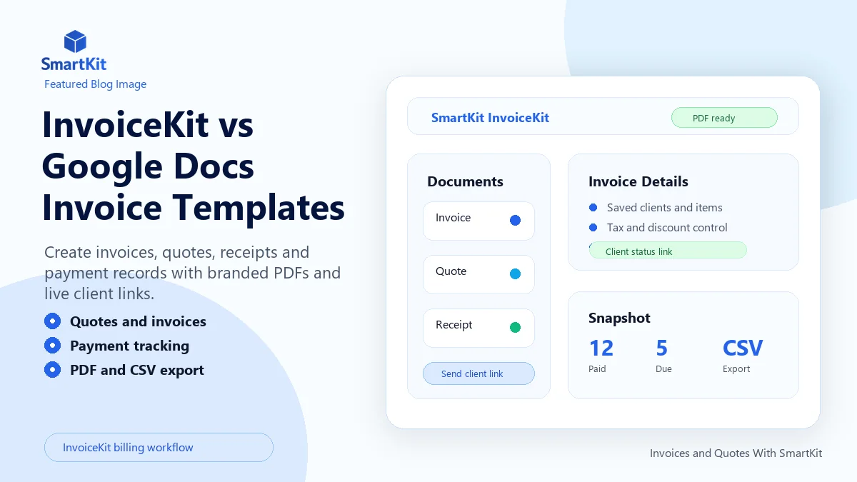 InvoiceKit vs Google Docs Invoice Templates