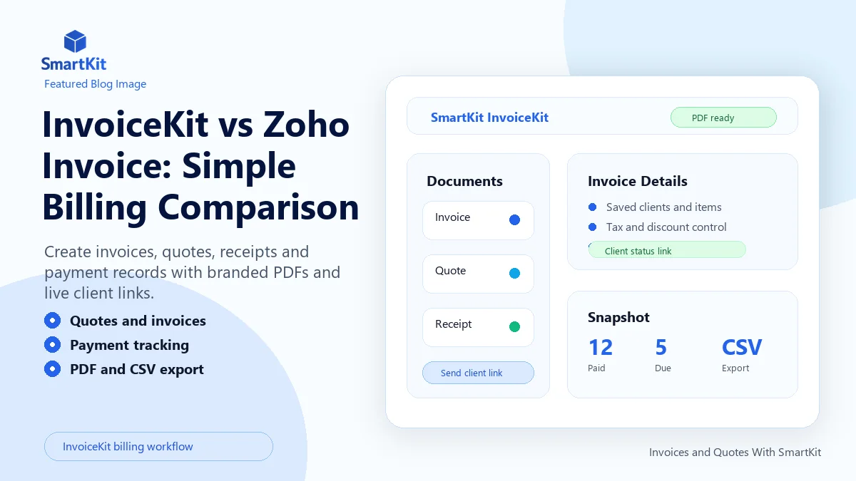 InvoiceKit vs Zoho Invoice: Simple Billing Comparison