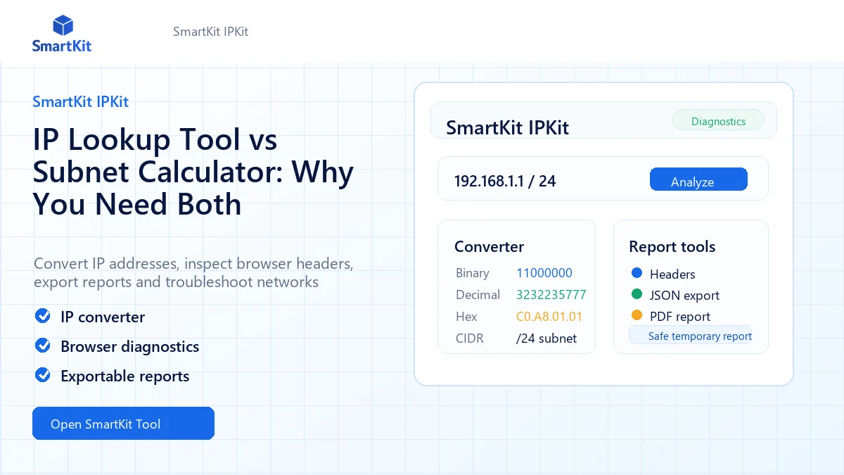 IP Lookup Tool vs Subnet Calculator: Why You Need Both