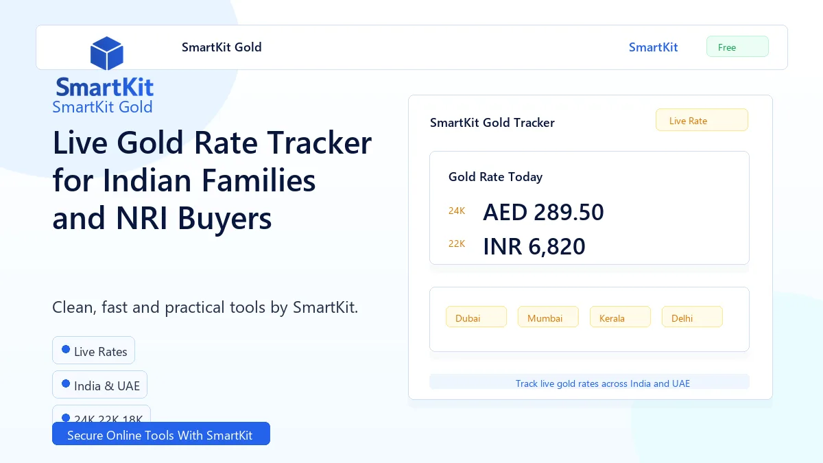 Live Gold Rate Tracker for Indian Families and NRI Buyers