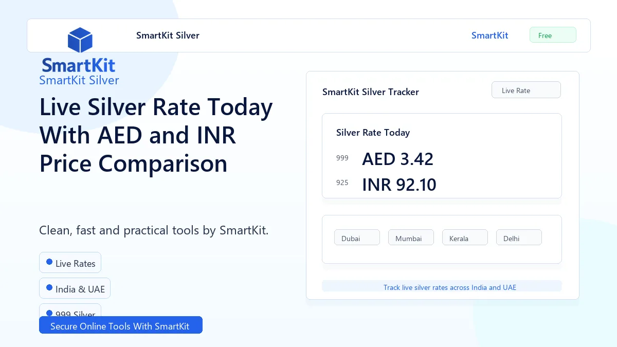 Live Silver Rate Today With AED and INR Price Comparison