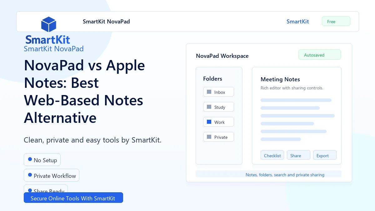 NovaPad vs Apple Notes: Best Web-Based Notes Alternative