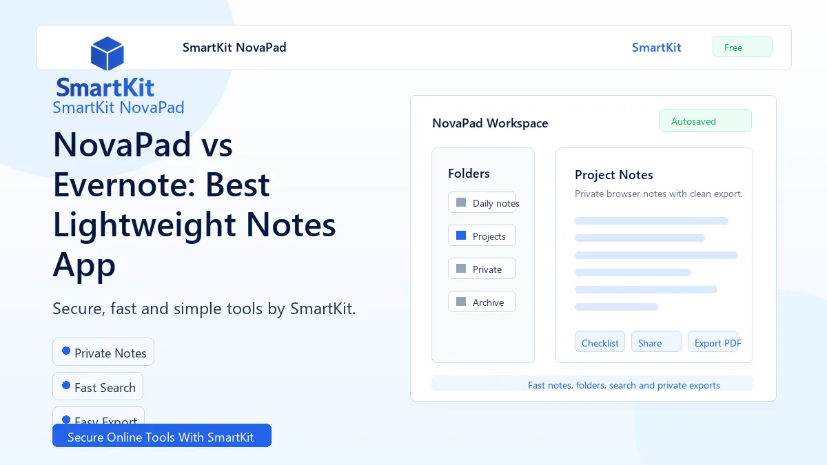 NovaPad vs Evernote: Best Lightweight Notes App