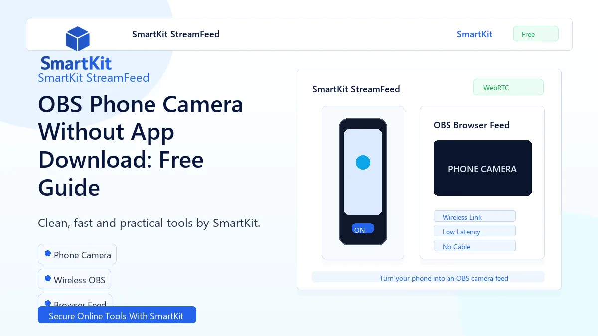 OBS Phone Camera Without App Download: Free Guide