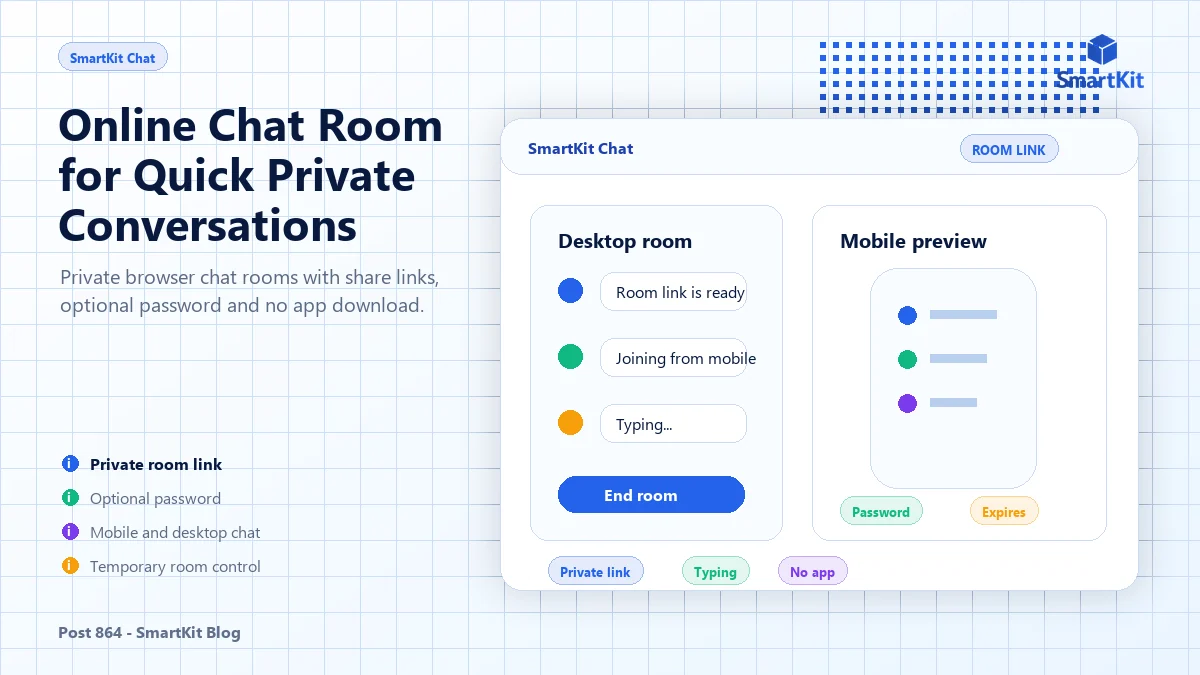 Online Chat Room for Quick Private Conversations