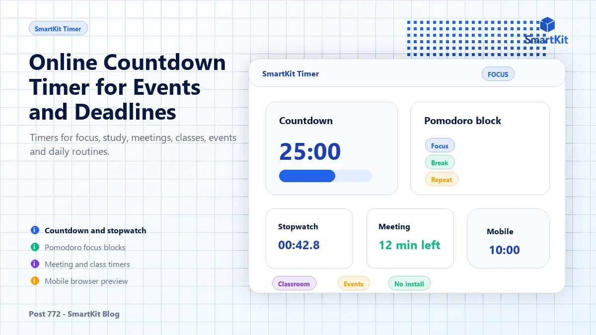 Online Countdown Timer for Events and Deadlines