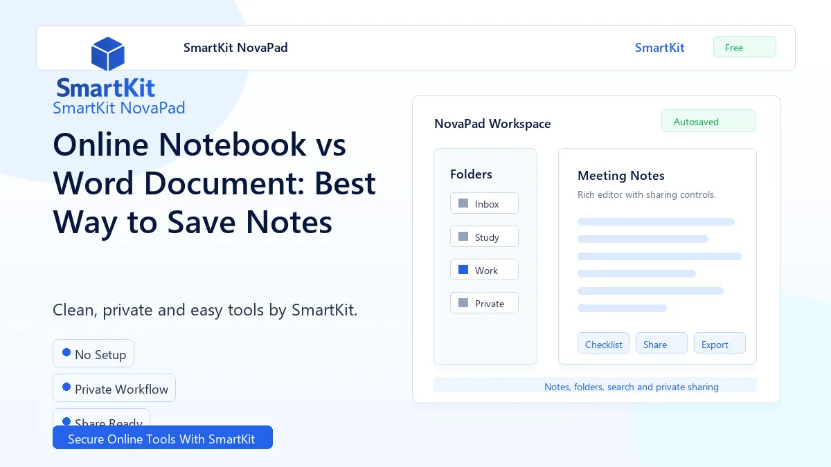 Online Notebook vs Word Document: Best Way to Save Notes
