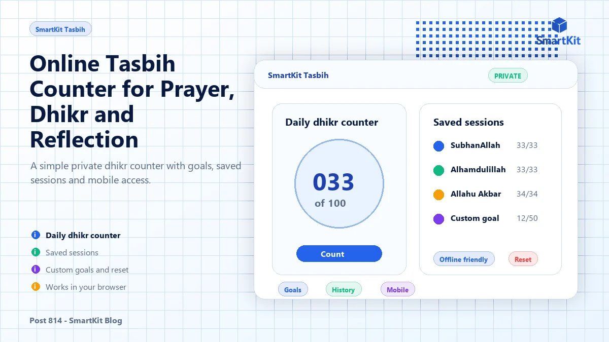 Online Tasbih Counter for Prayer, Dhikr and Reflection