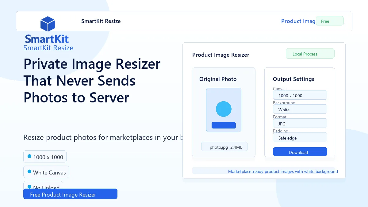 Private Image Resizer That Never Sends Photos to Server