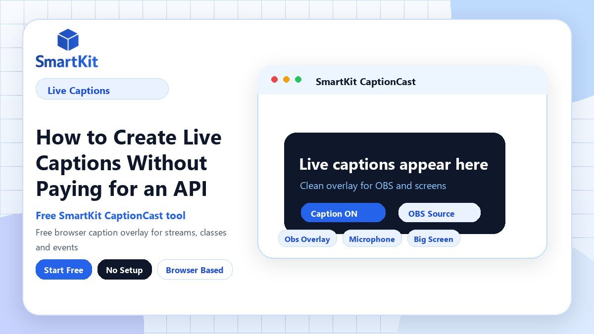 How to Create Live Captions Without Paying for an API