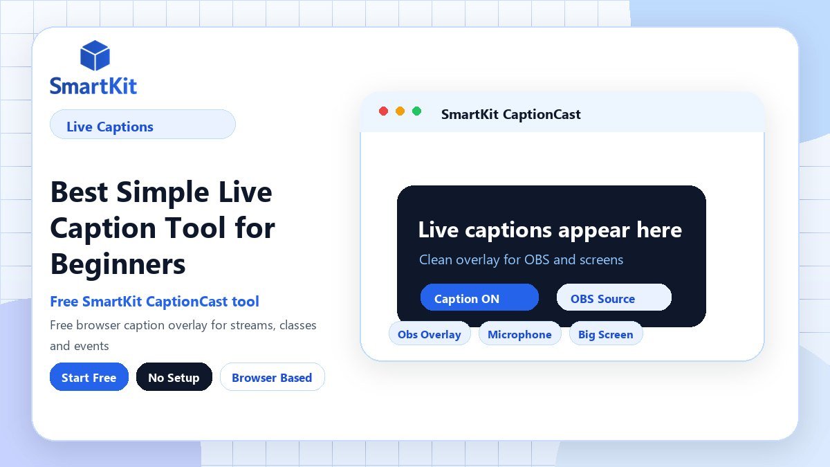 Best Simple Live Caption Tool for Beginners