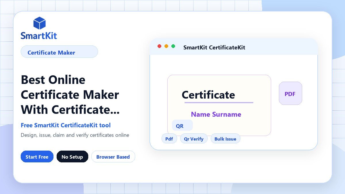 Best Online Certificate Maker With Certificate Verification