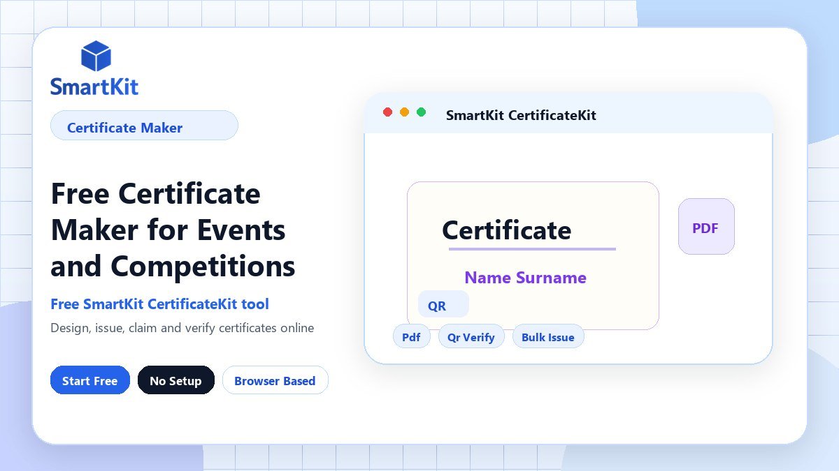 Free Certificate Maker for Events and Competitions