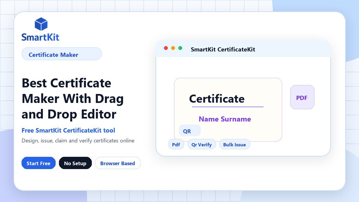 Best Certificate Maker With Drag and Drop Editor