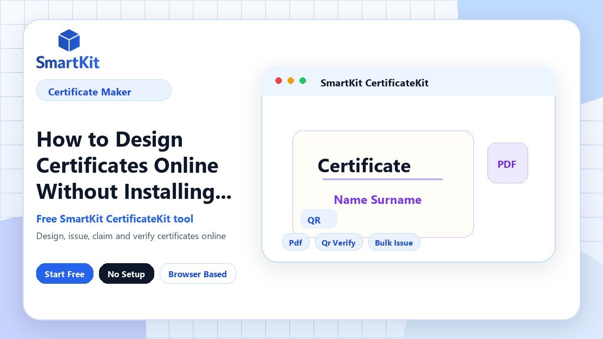 How to Design Certificates Online Without Installing Software