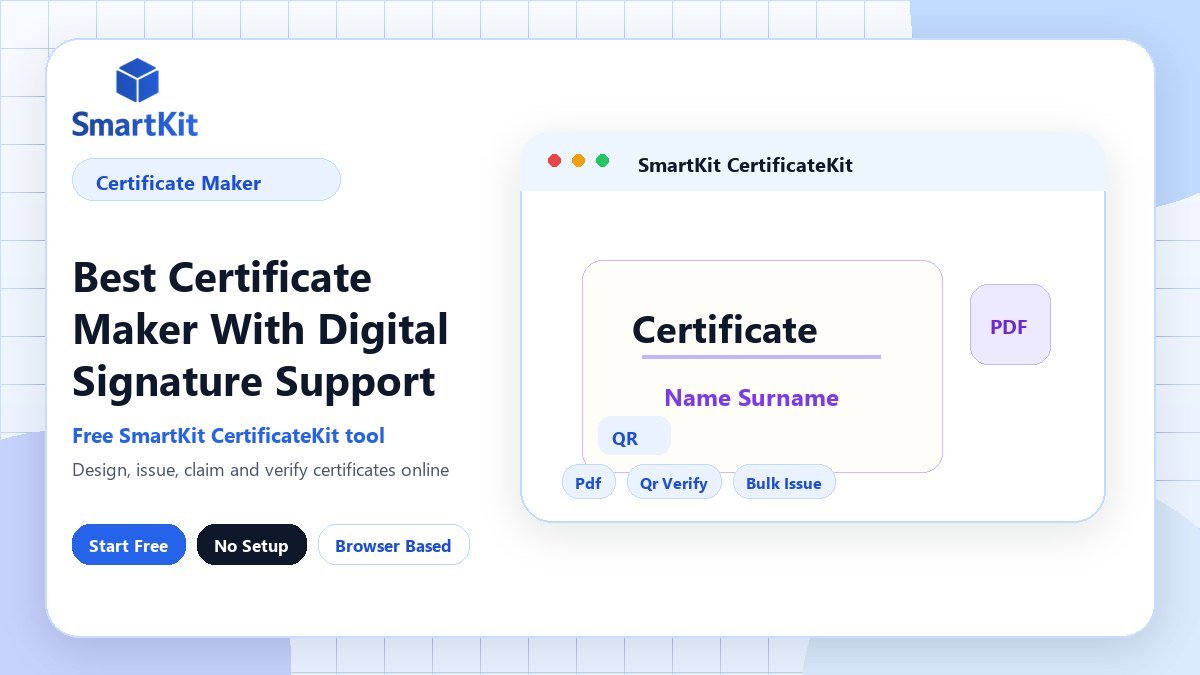 Best Certificate Maker With Digital Signature Support