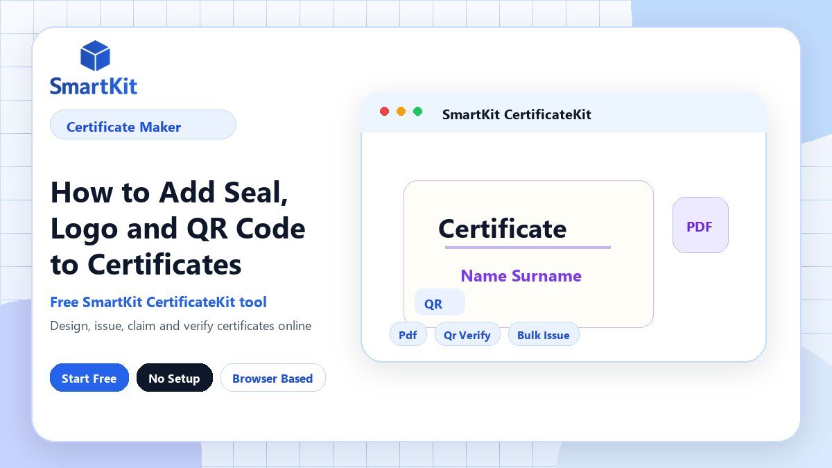 How to Add Seal, Logo and QR Code to Certificates