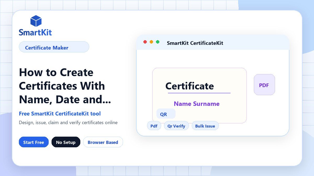 How to Create Certificates With Name, Date and Course Title