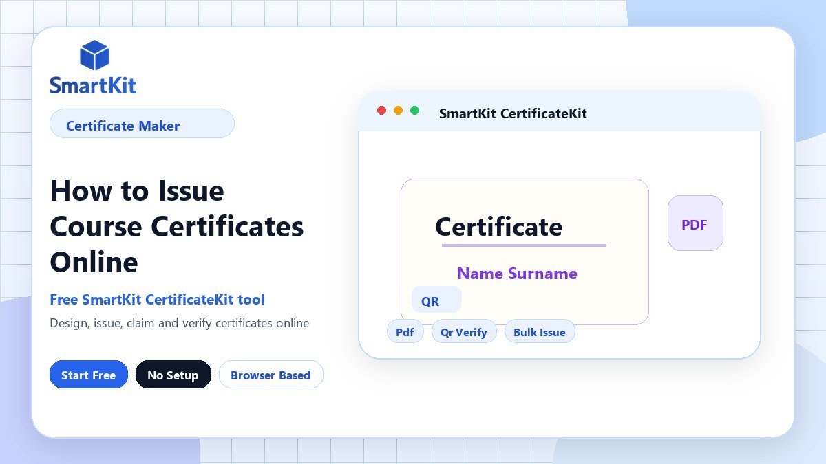 How to Issue Course Certificates Online