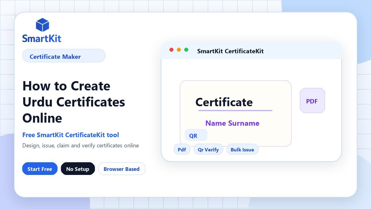 How to Create Urdu Certificates Online