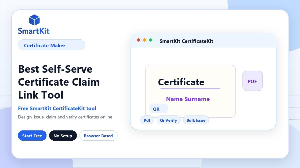 Best Self-Serve Certificate Claim Link Tool
