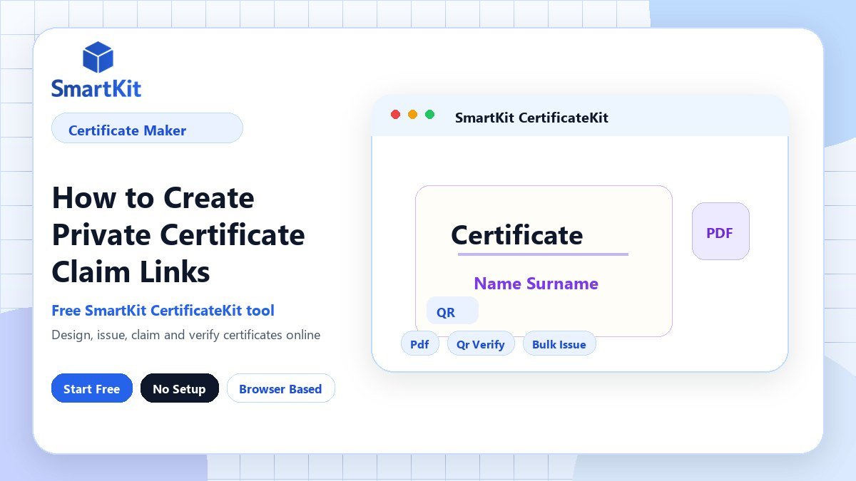 How to Create Private Certificate Claim Links
