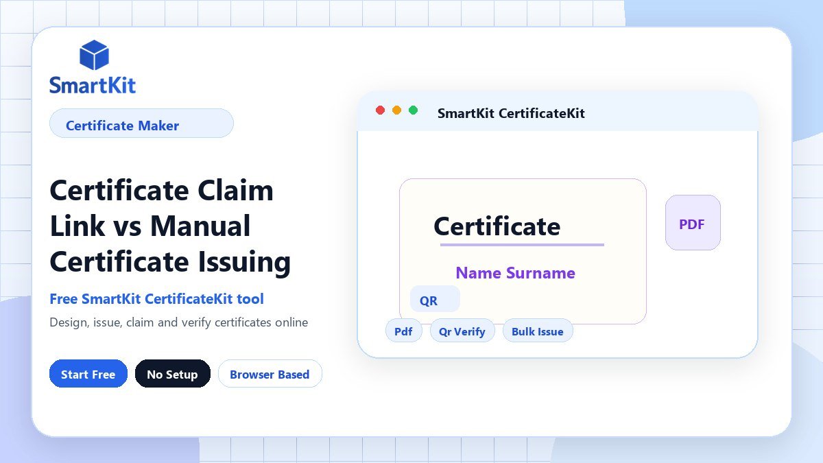 Certificate Claim Link vs Manual Certificate Issuing