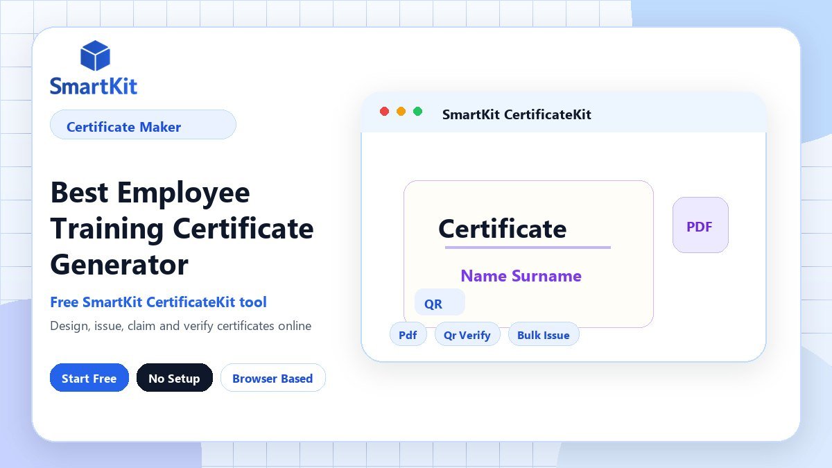 Best Employee Training Certificate Generator