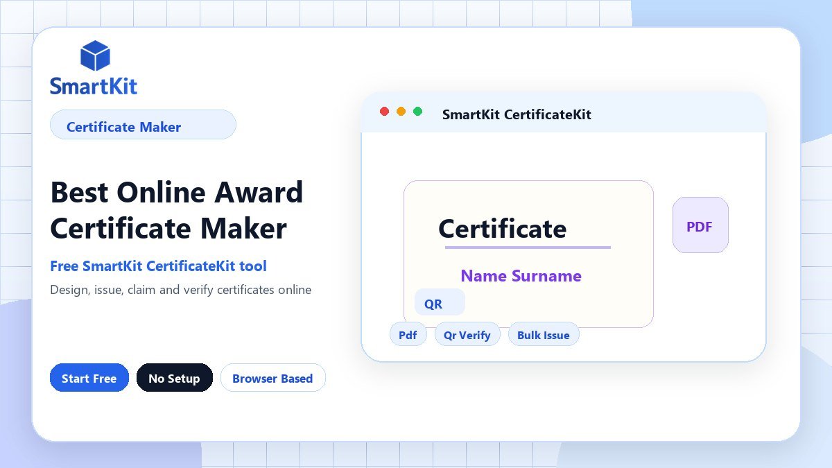 Best Online Award Certificate Maker
