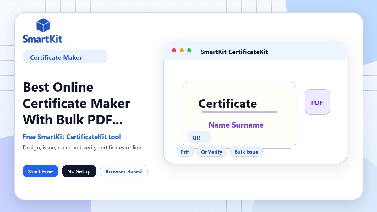 Best Online Certificate Maker With Bulk PDF Export