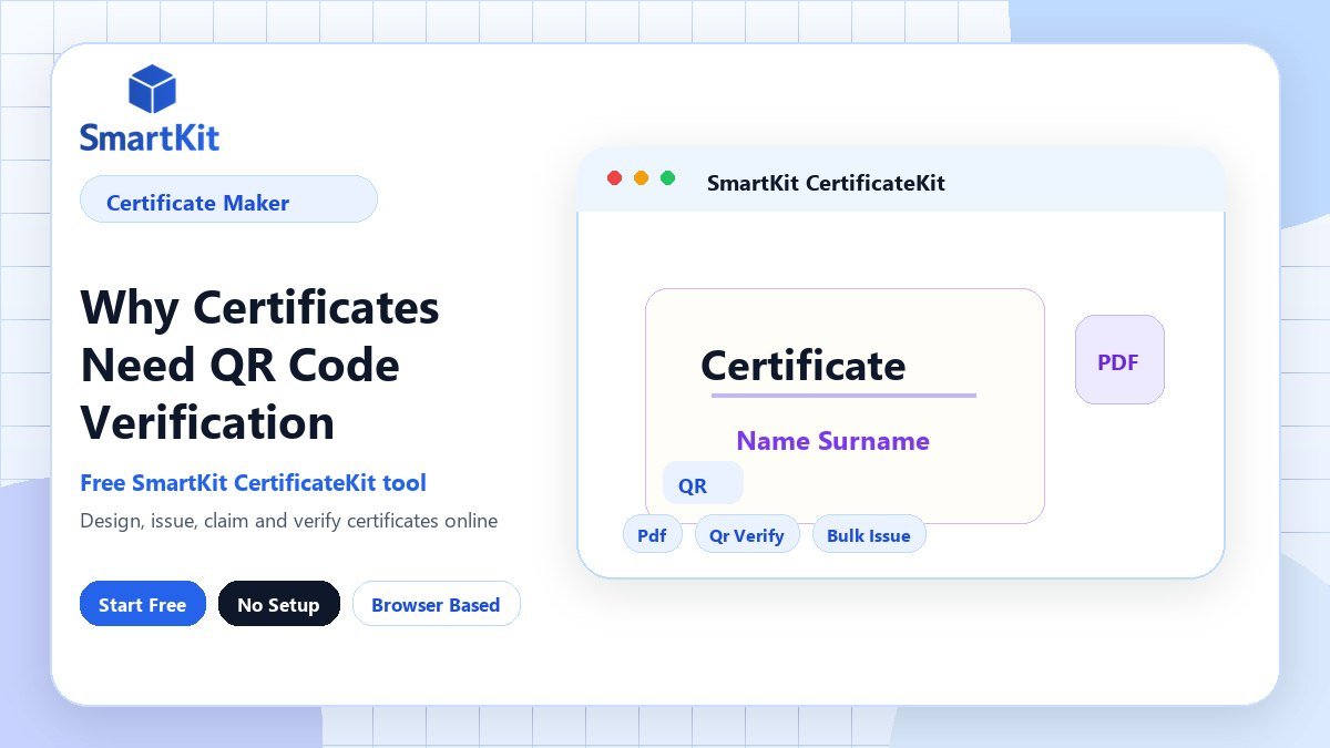 Why Certificates Need QR Code Verification