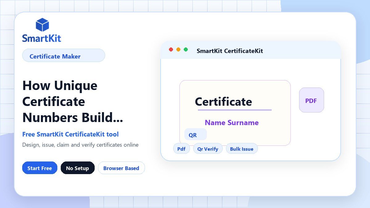 How Unique Certificate Numbers Build Trust