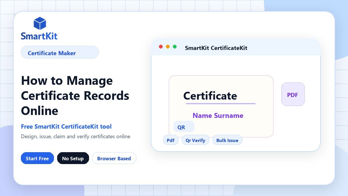 How to Manage Certificate Records Online