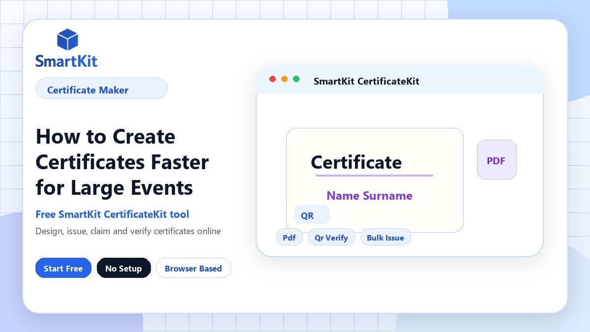 How to Create Certificates Faster for Large Events