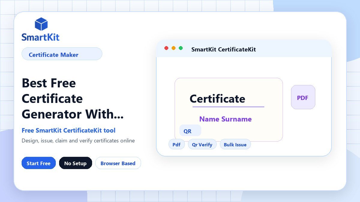 Best Free Certificate Generator With Templates