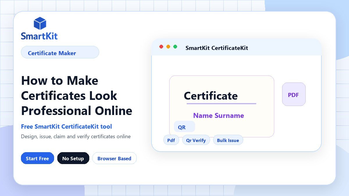 How to Make Certificates Look Professional Online