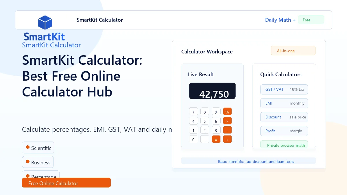 SmartKit Calculator: Best Free Online Calculator Hub