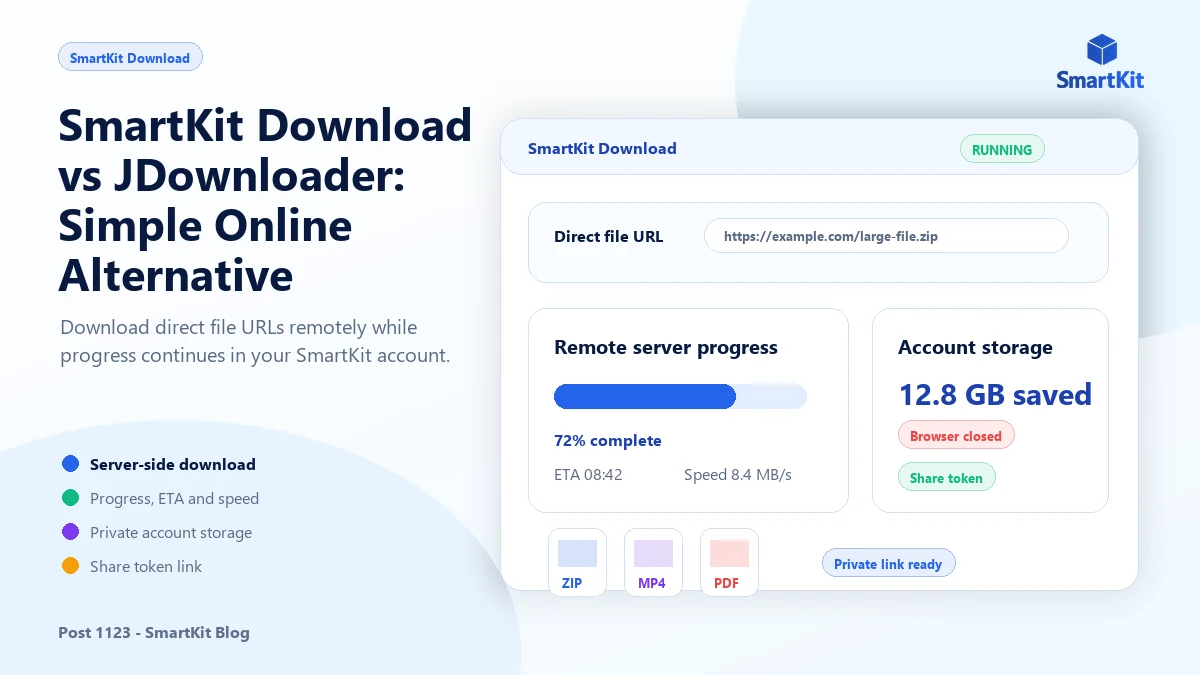 SmartKit Download vs JDownloader: Simple Online Alternative