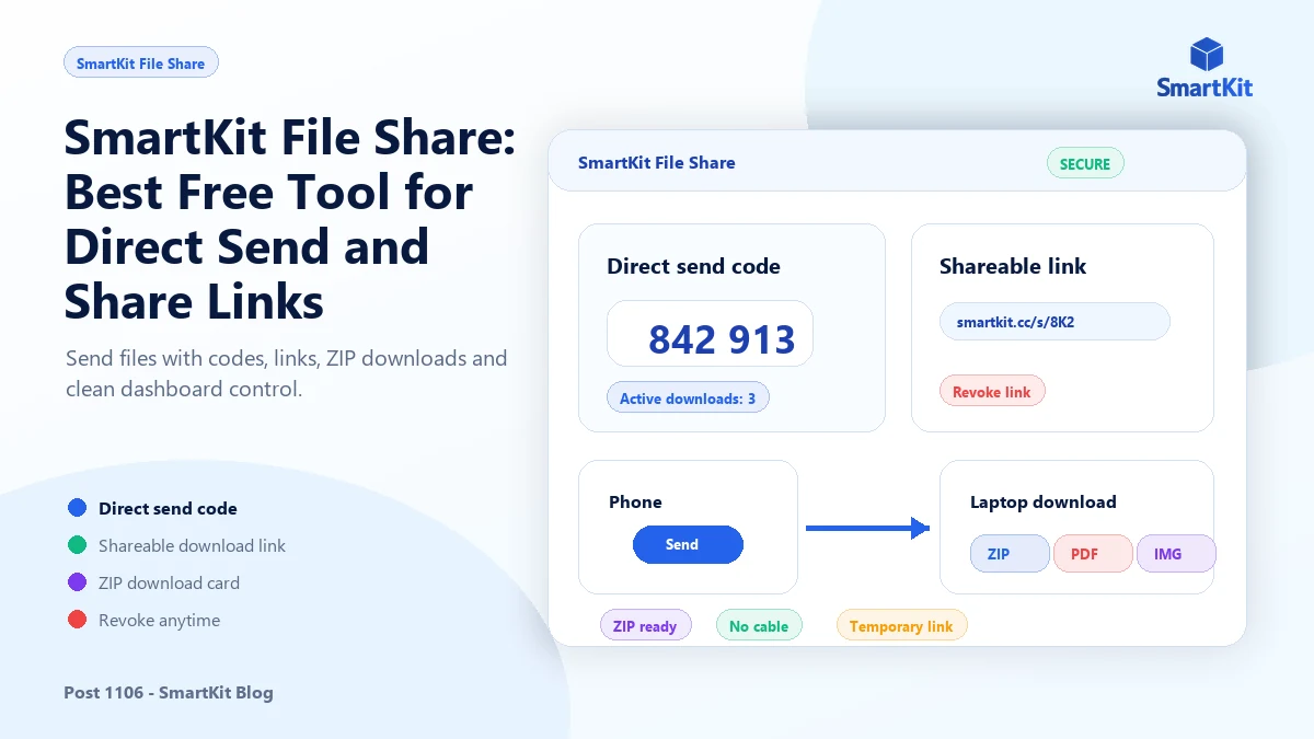 SmartKit File Share: Best Free Tool for Direct Send and Share Links
