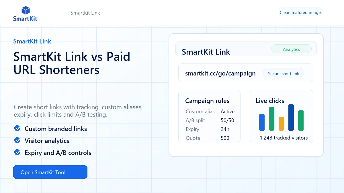SmartKit Link vs Paid URL Shorteners