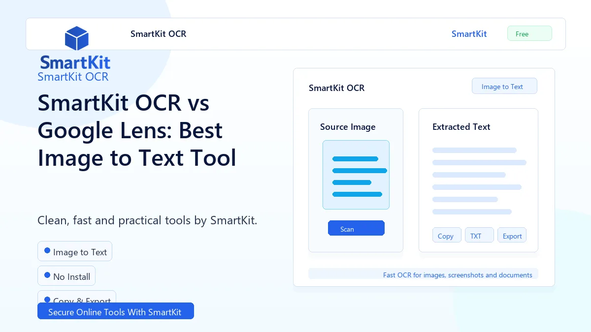 SmartKit OCR vs Google Lens: Best Image to Text Tool
