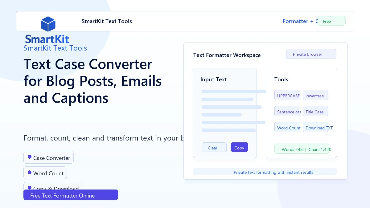 Text Case Converter for Blog Posts, Emails and Captions