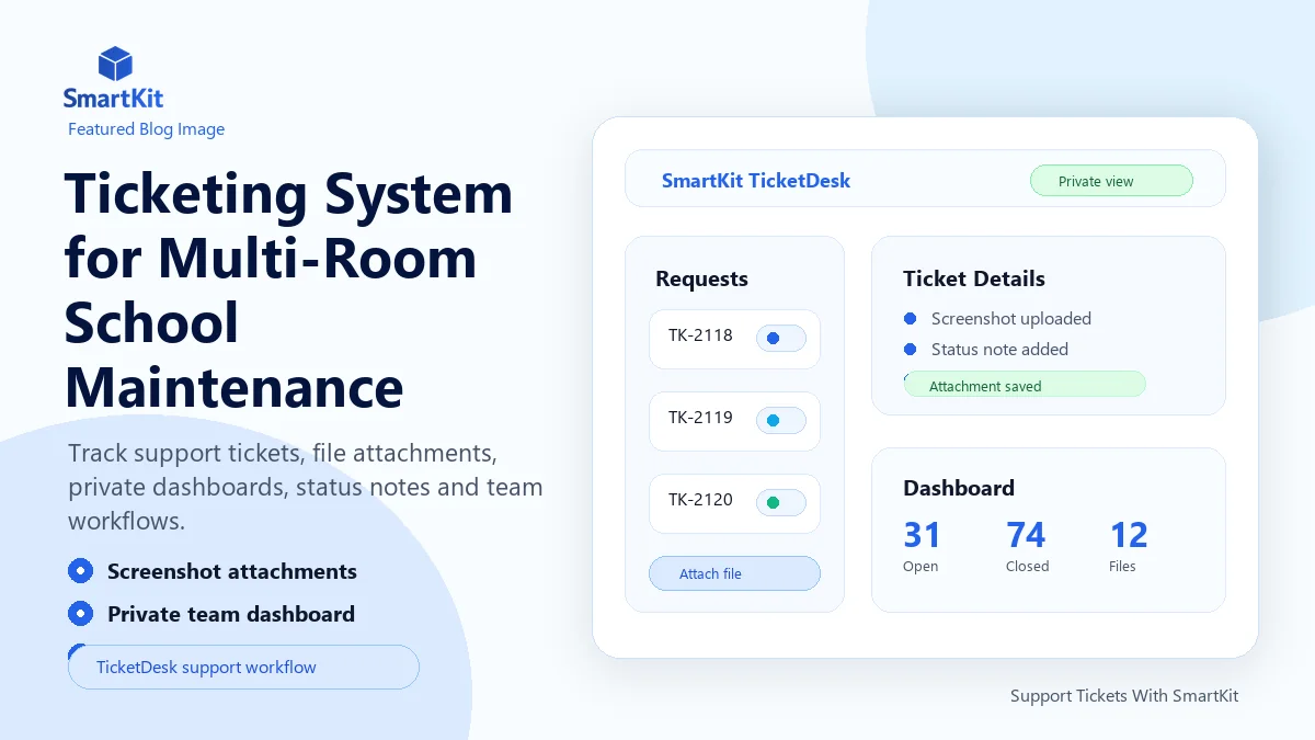 Ticketing System for Multi-Room School Maintenance