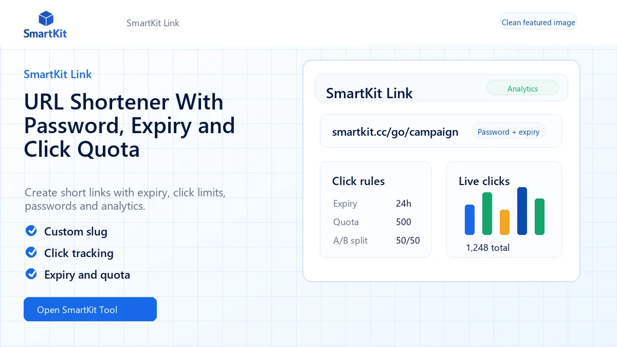 URL Shortener With Password, Expiry and Click Quota
