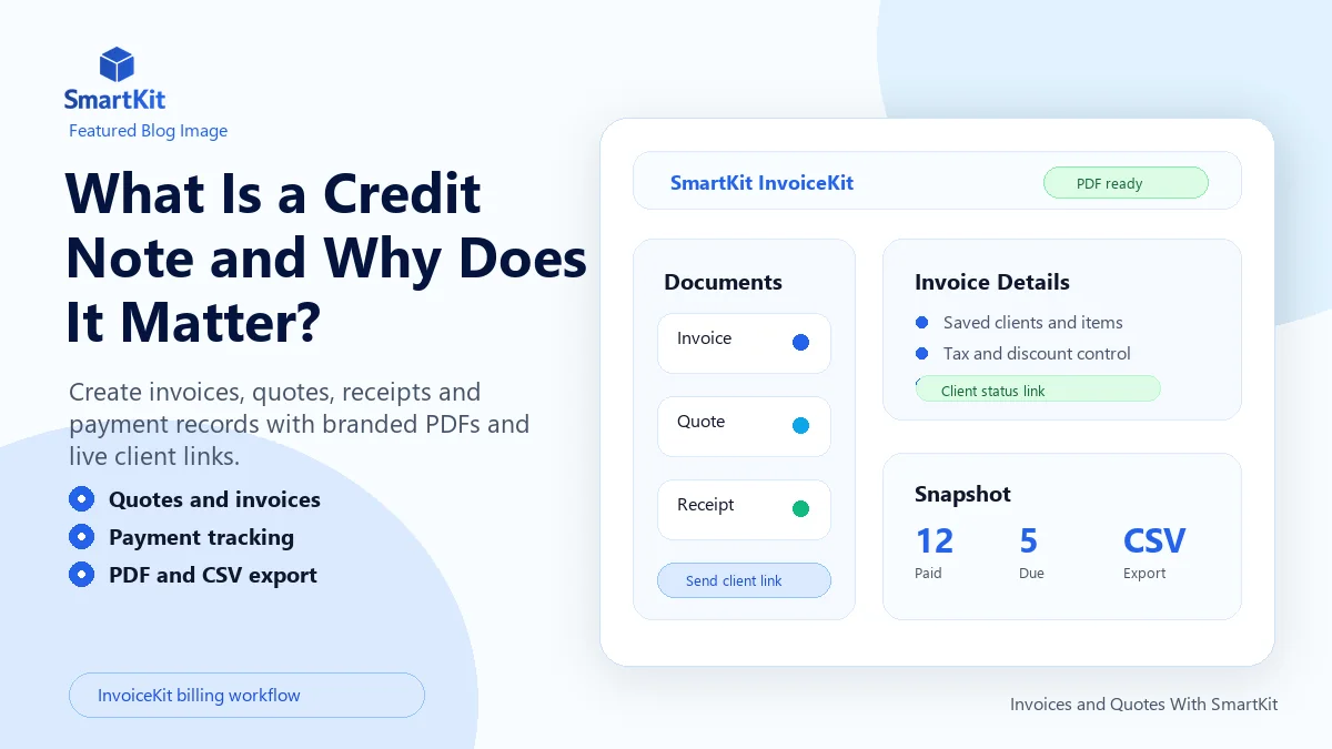 What Is a Credit Note and Why Does It Matter?